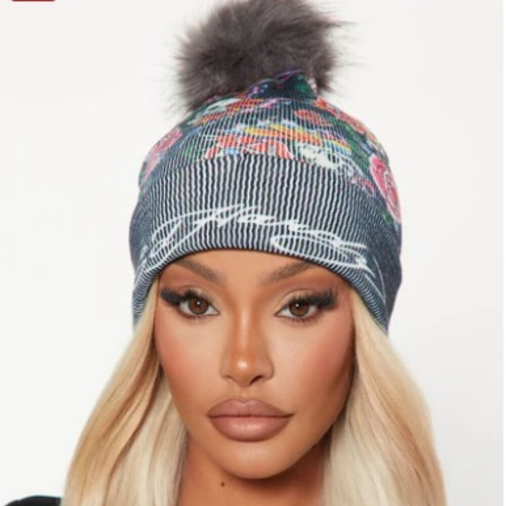 Ed Hardy Pom-Pom Hat☠️NWT